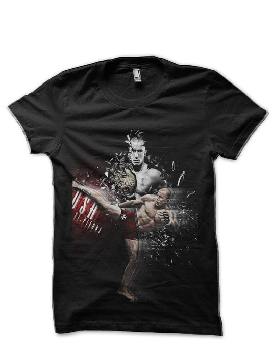 Georges St. Pierre Black T-Shirt Style003