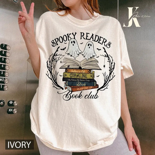 Ghost Book Shirt, Spooky readers Book club, Halloween Book TShirt, Bookish Ghost Sweatshirt, Book Ghosts Shirt, Ghost Halloween Shirt, Halloween Gift For Book lover