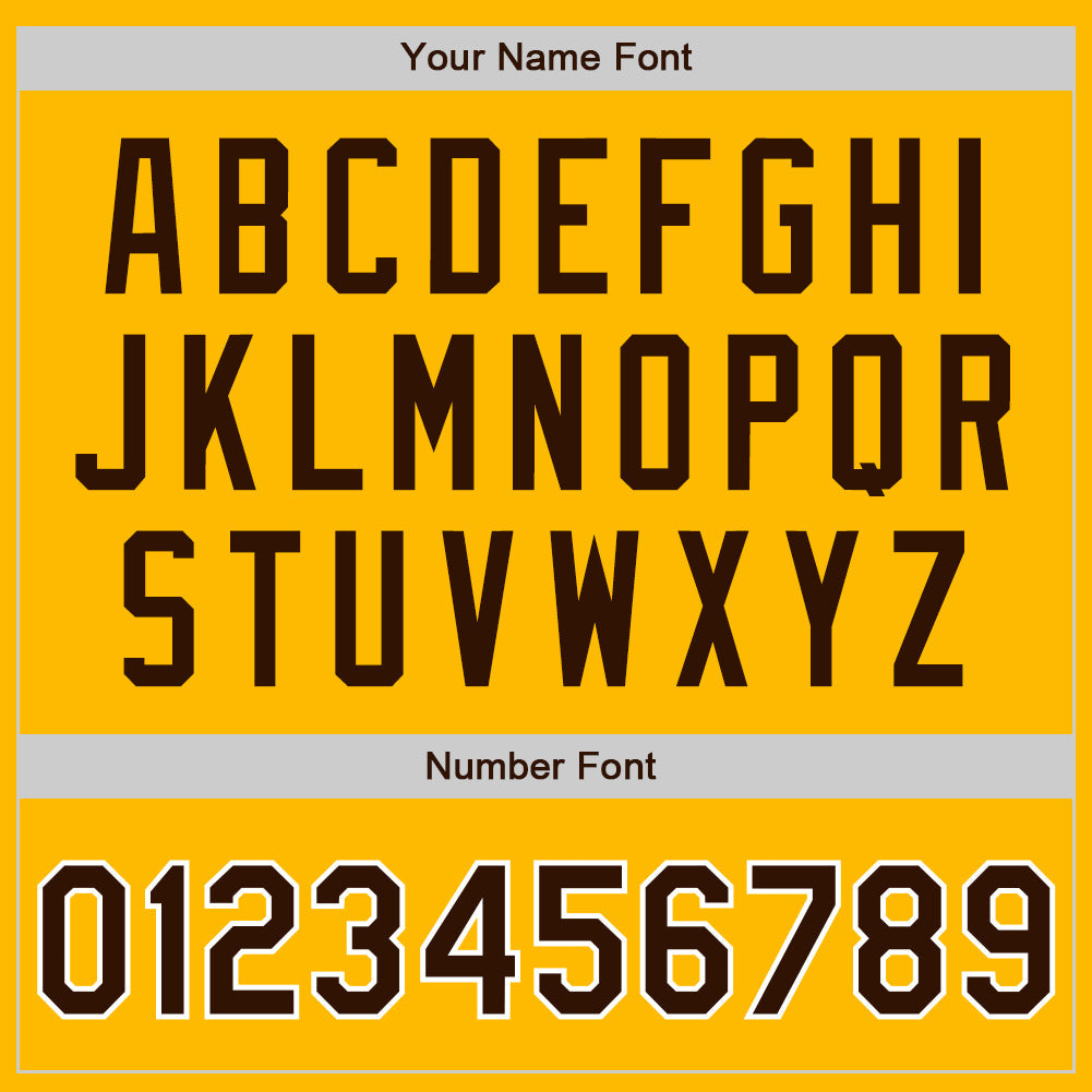 Custom Gold Brown Pinstripe Brown-White Authentic Baseball Jersey