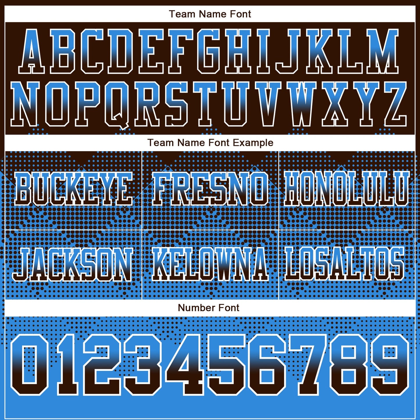 Custom Brown Powder Blue-White Authentic Gradient Square Shape Flag Football Jersey