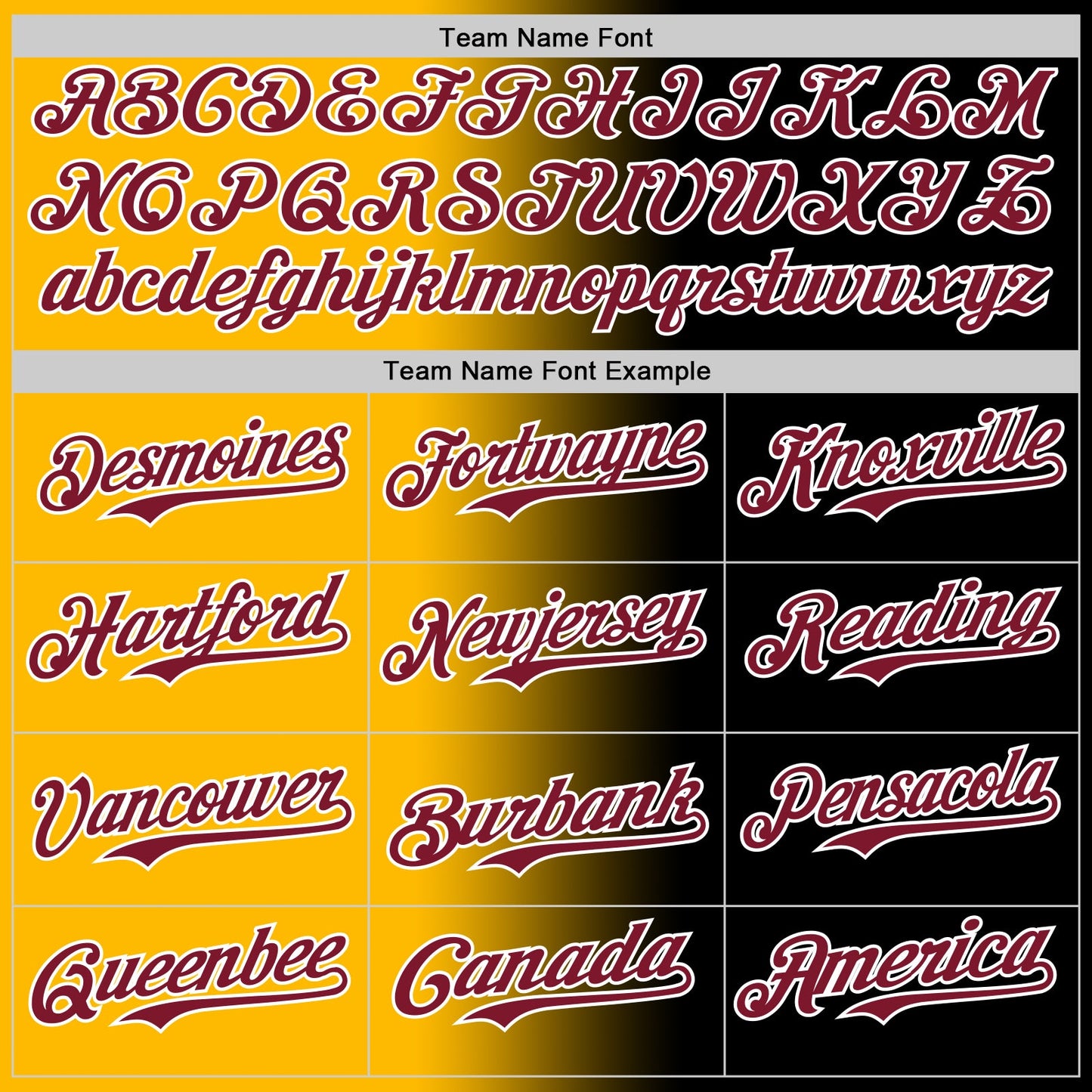 Custom Black Crimson Gold-White Authentic Gradient Fashion Baseball Jersey