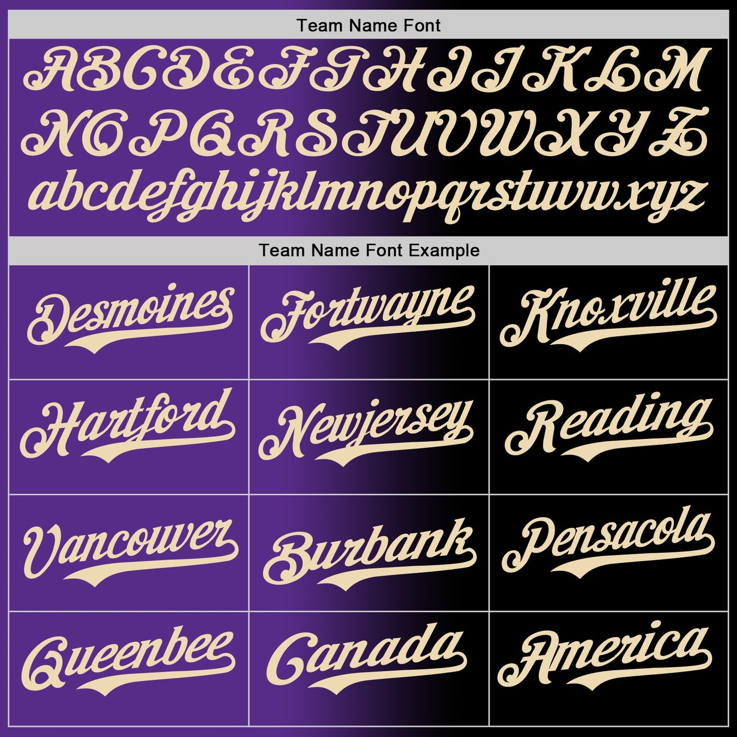 Custom Black Cream-Purple Authentic Gradient Fashion Baseball Jersey