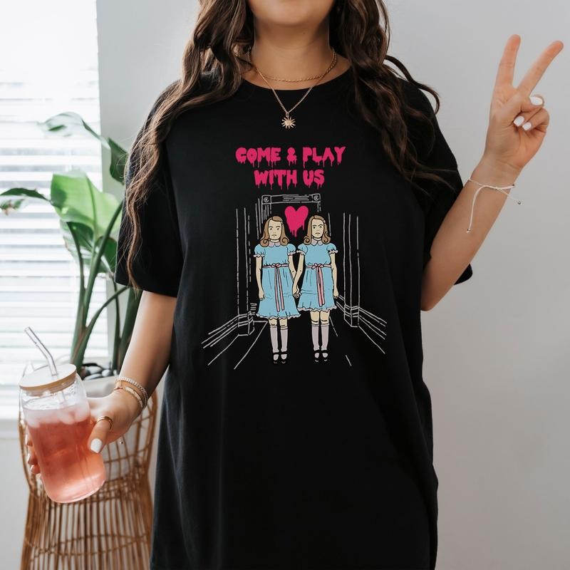Grady Girls Come And Play With Us T Shirt The Shining Movie Shirt Halloween Horror Movie Shirt Halloween Party Shirt