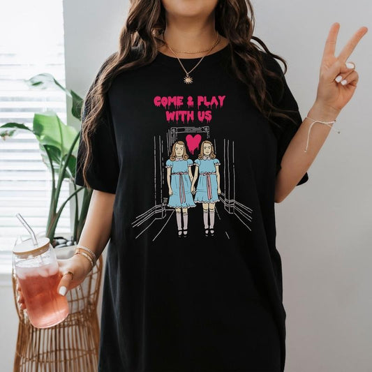 Grady Girls Come And Play With Us T Shirt The Shining Movie Shirt Halloween Horror Movie Shirt Halloween Party Shirt