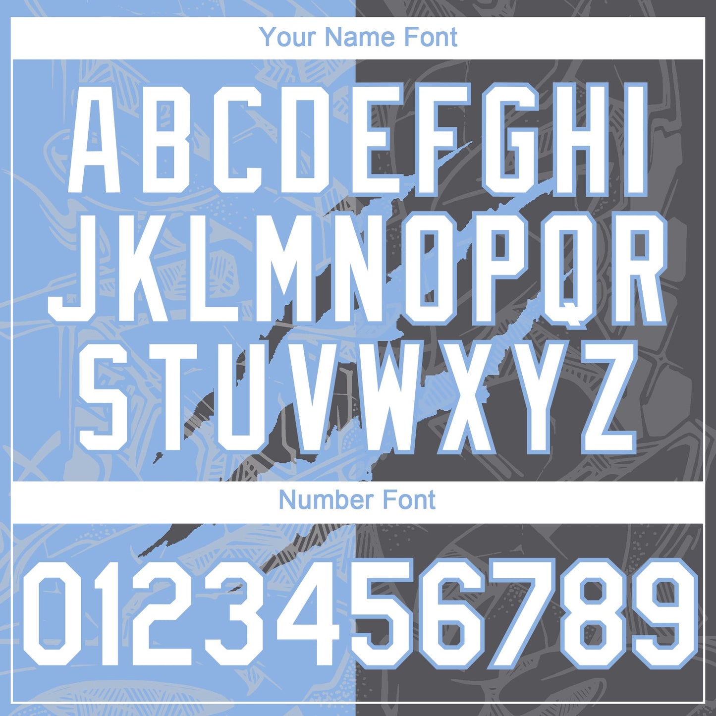 Custom Graffiti Pattern White Steel Gray-Light Blue 3D Scratch Authentic Baseball Jersey