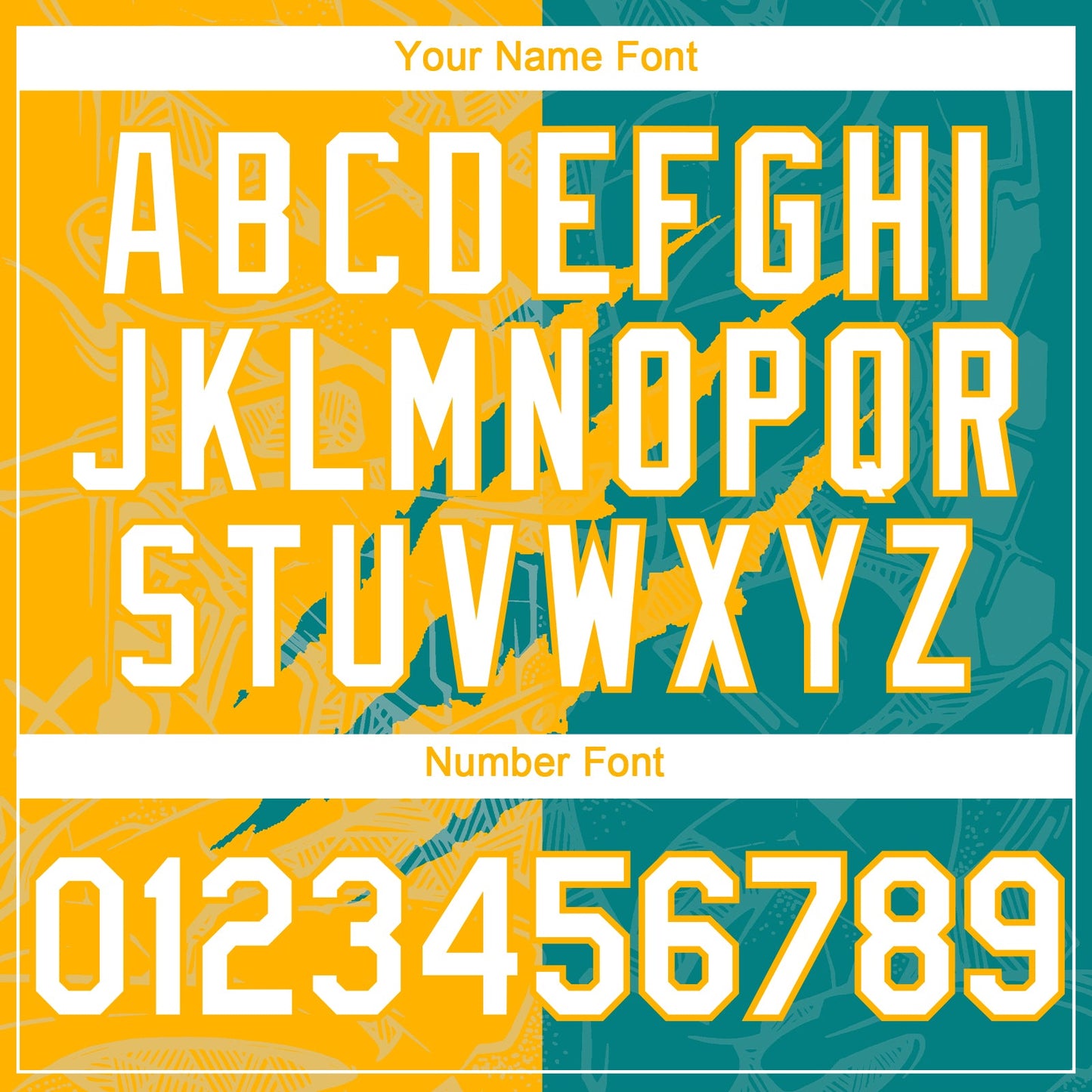 Custom Graffiti Pattern White Teal-Gold 3D Scratch Authentic Baseball Jersey