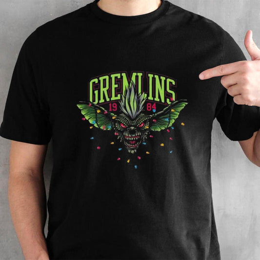 Gremlins Stripe 1984 Xmas Lights Shirt