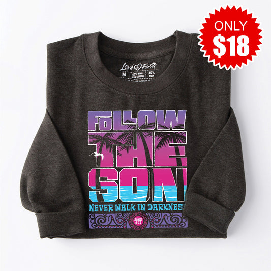 Follow the Son Sweatshirt - Heather Charcoal - 18