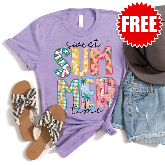Sweet Summer Tee - Heather Dark Lavender - 0