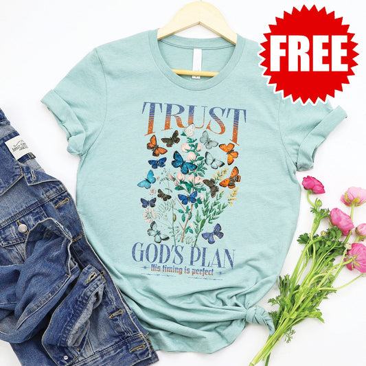 Trust God's Plan  Tee - 0