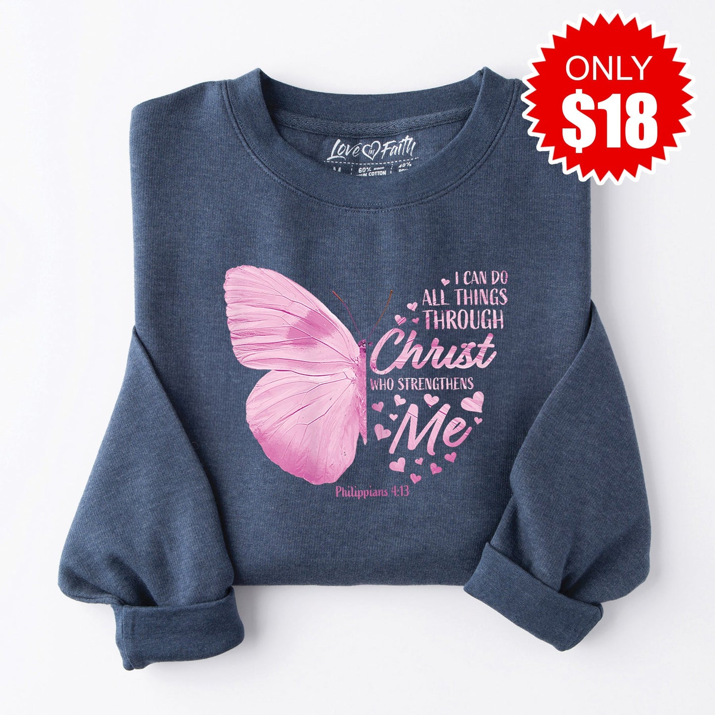 All Things Sweatshirt - Heather Navy - 18
