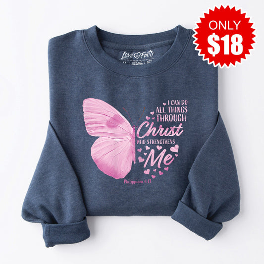 All Things Sweatshirt - Heather Navy - 18