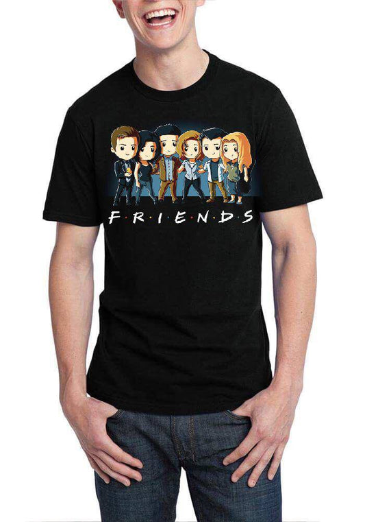 Friends Black T-Shirt Style001