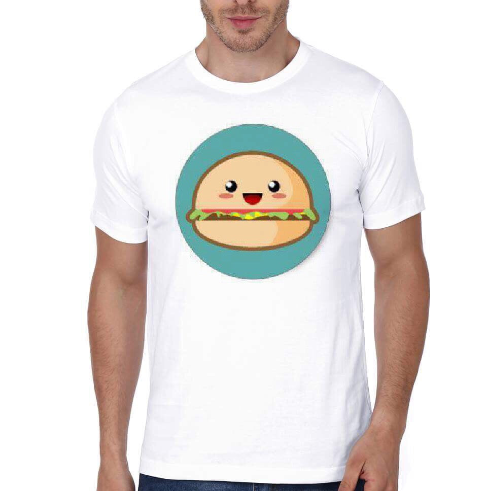 Burger White T-Shirt