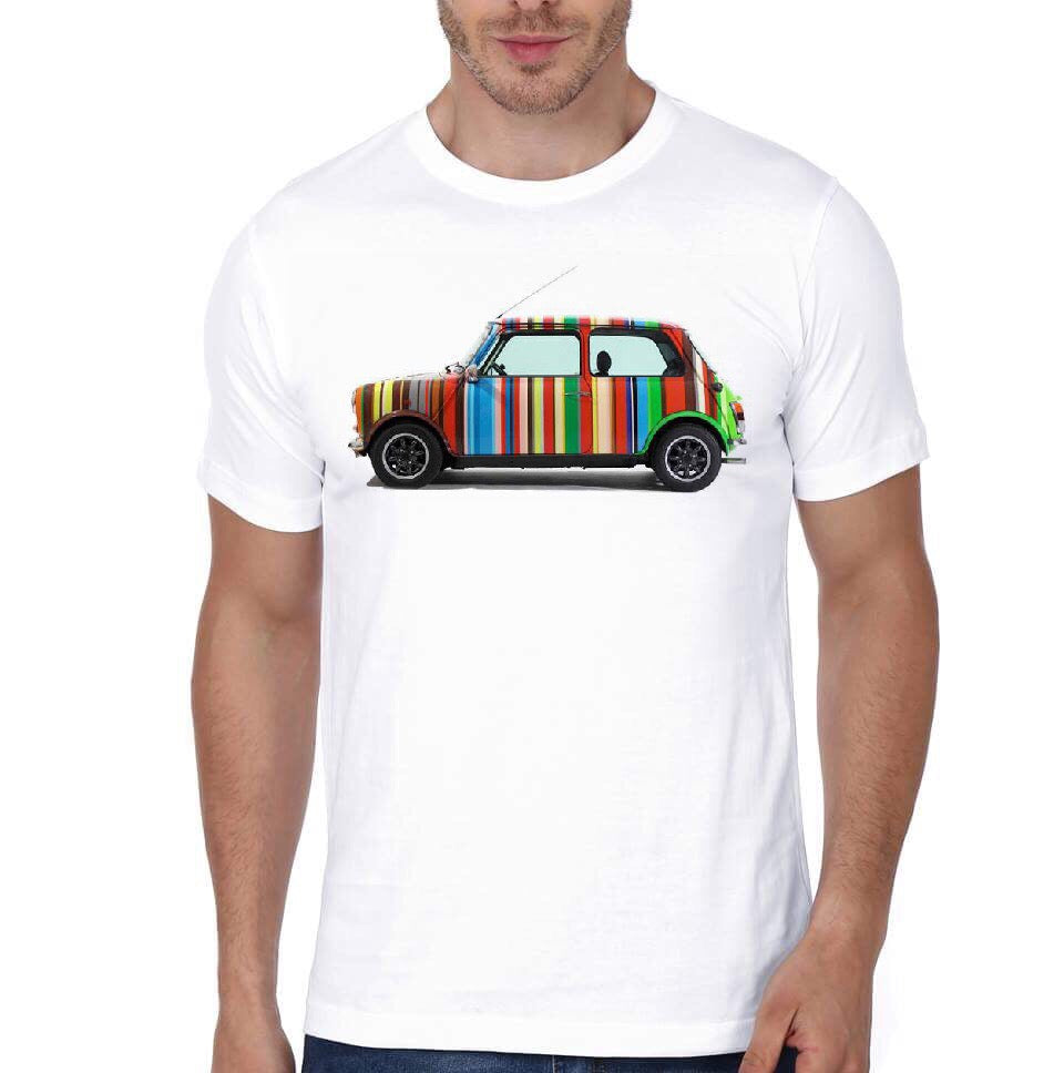Funky Car White T-Shirt