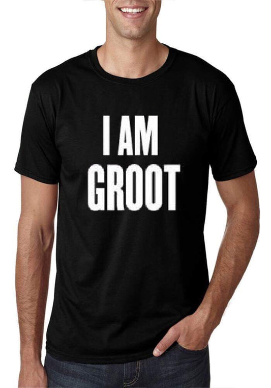 I Am Groot Black T-Shirt