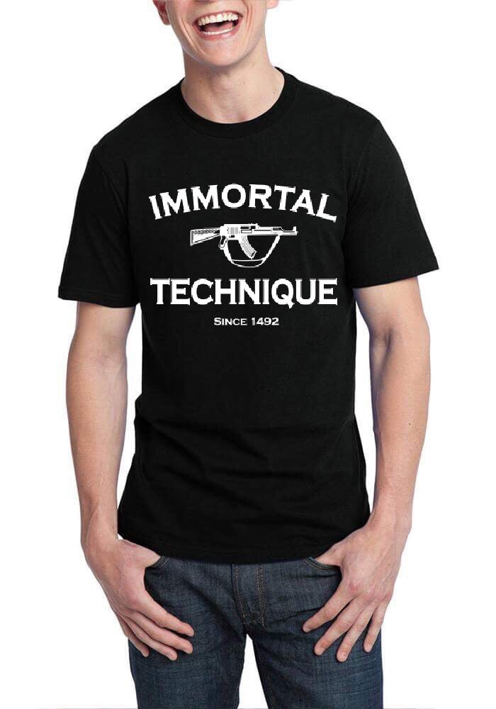 Immortal Technique Since 1492 Black T-Shirt
