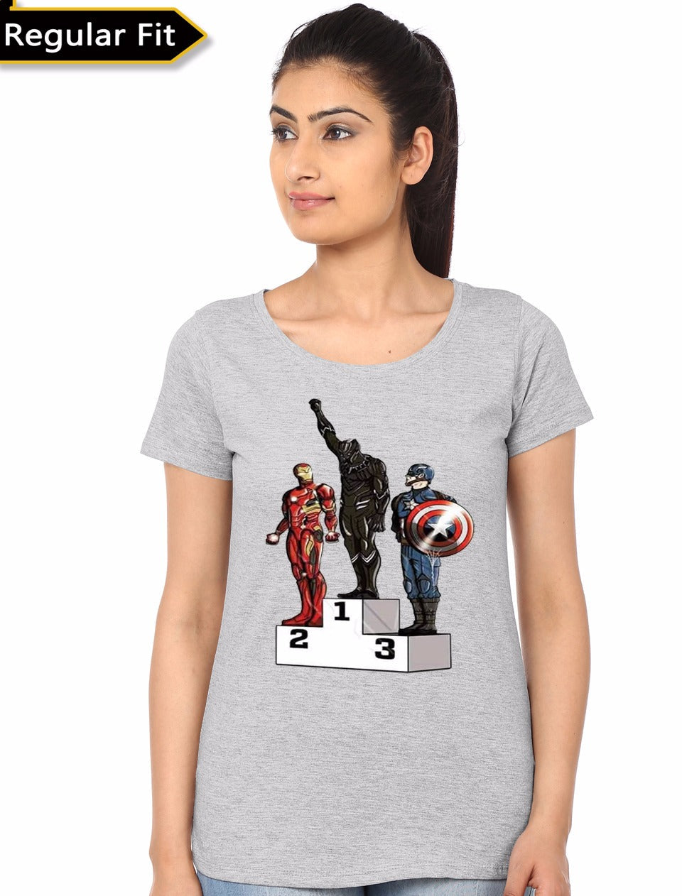 Civil War Girlâ€™s Grey T-Shirt