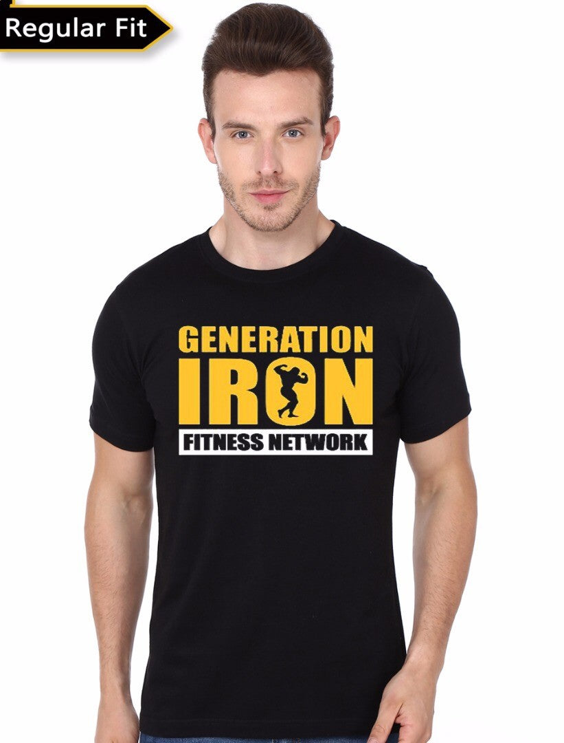 Generation Iron Fitness Network Black T-Shirt
