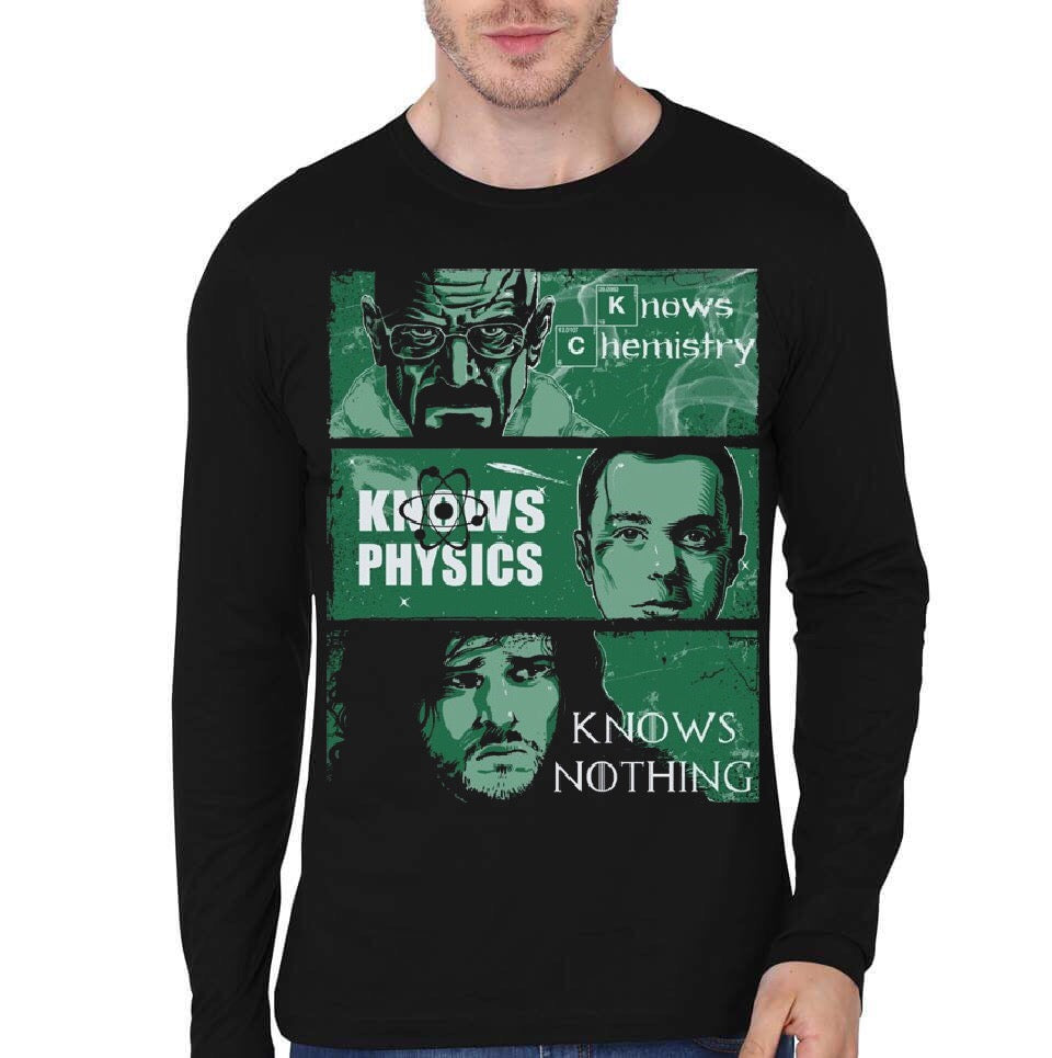 Game Of Bad Theory Black Full Sleeve T-Shirt