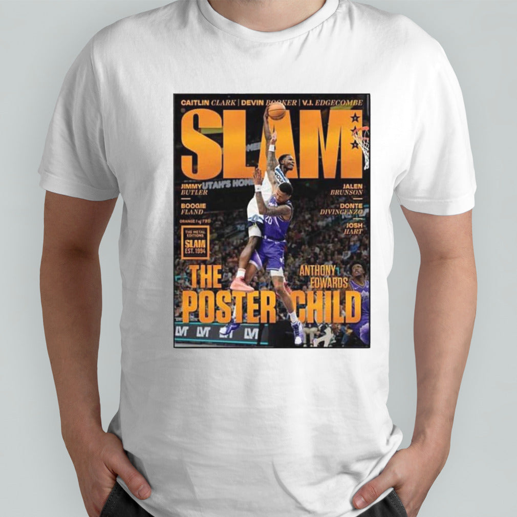 Iconic Dunk Moment Ant On The Cover Of Slam Online Orange Metal Poster T-Shirt