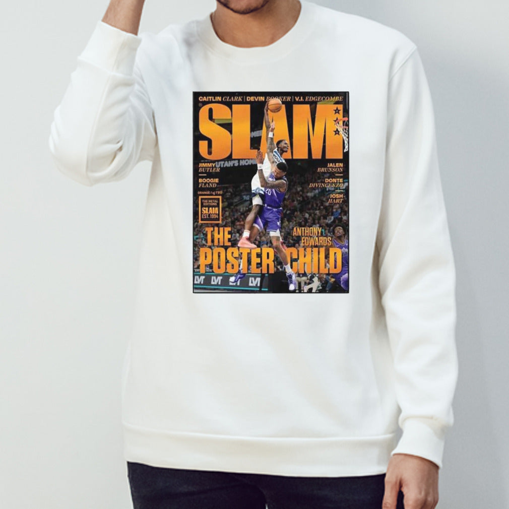 Iconic Dunk Moment Ant On The Cover Of Slam Online Orange Metal Poster T-Shirt