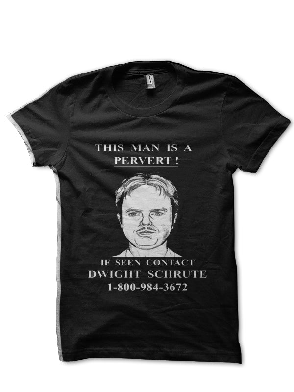 If Seen Contact Black Half T-Shirt