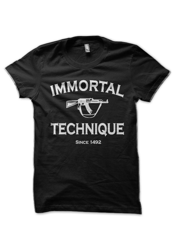 Immortal Technique Black T-Shirt Style001