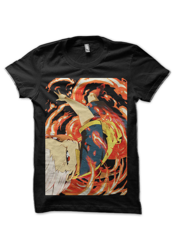 Inazuma Eleven Black T-Shirt Style003