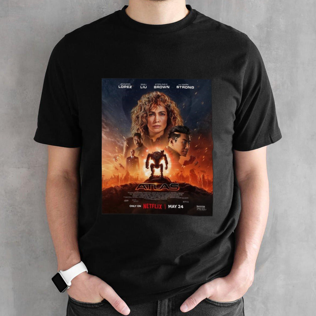 Incredible Poster For Brad Peytonâ€™s Atlas Starring Jennifer Lopez Releasing On Netflix On May 24 T-Shirt