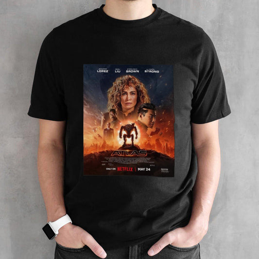Incredible Poster For Brad Peytonâ€™s Atlas Starring Jennifer Lopez Releasing On Netflix On May 24 T-Shirt