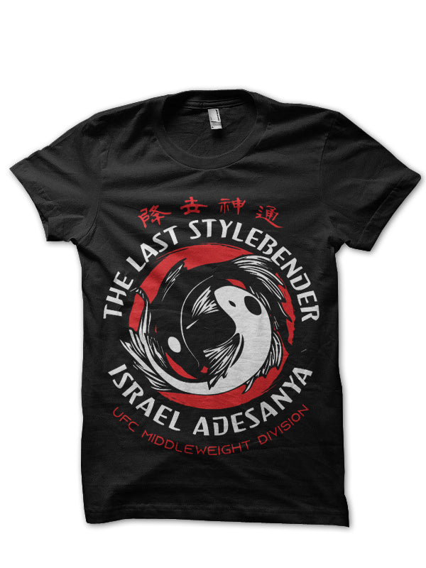 Israel Adesanya Black Half Sleeve T-Shirt Style002