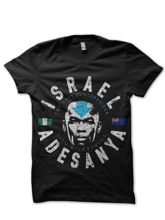 Israel Adesanya Black Half Sleeve T-Shirt Style001