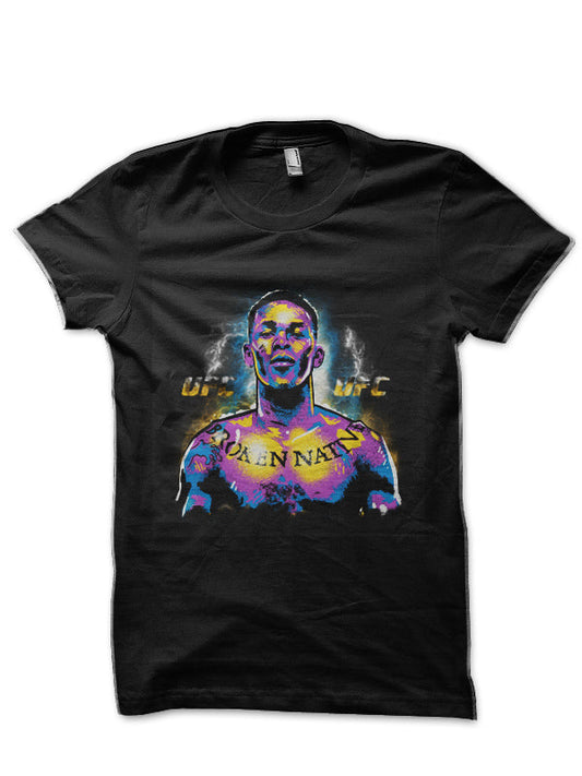 Israel Adesanya Black T-Shirt Style017