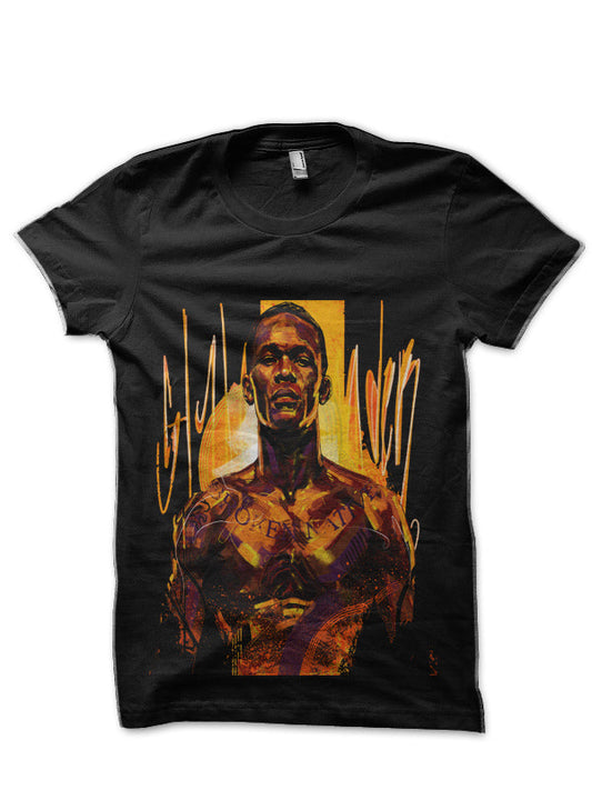 Israel Adesanya Black T-Shirt Style008