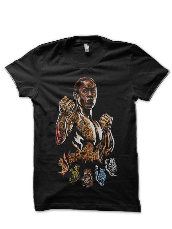Israel Adesanya Black T-Shirt Style002