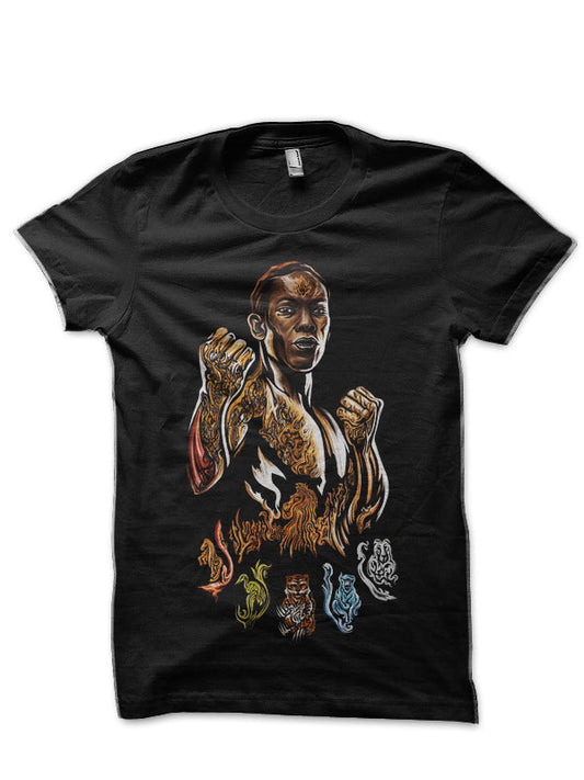 Israel Adesanya Black T-Shirt Style002
