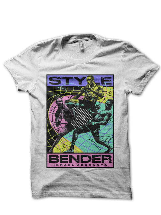 Israel Adesanya White Half Sleeve T-Shirt