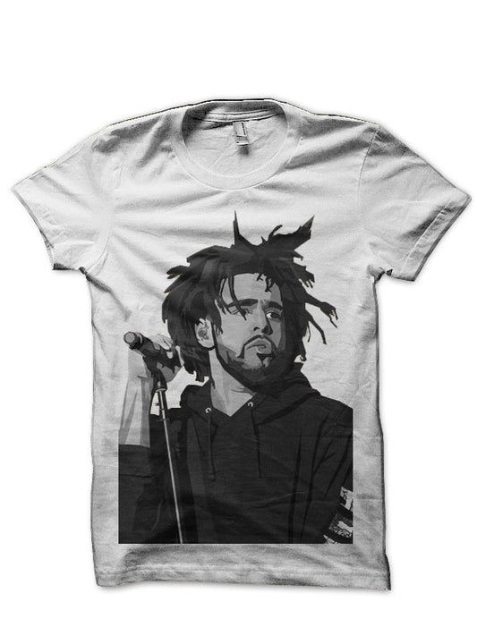 J. Cole White T-Shirt Style001