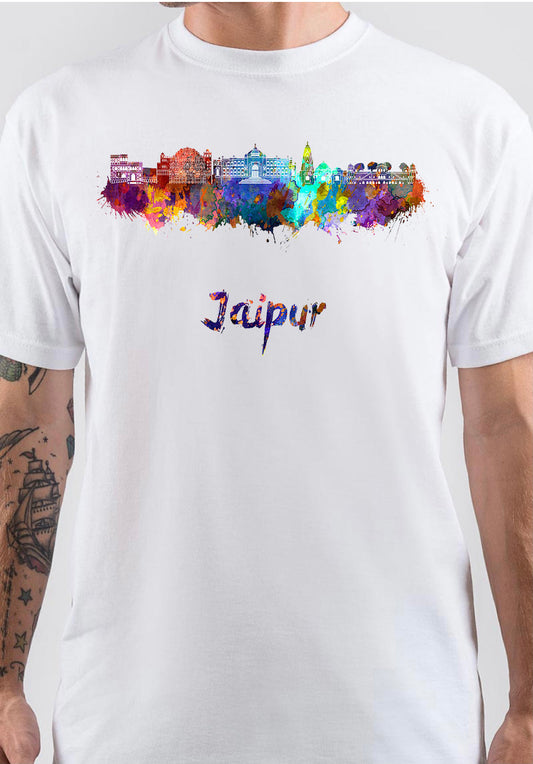 Jaipur White T-Shirt Style002