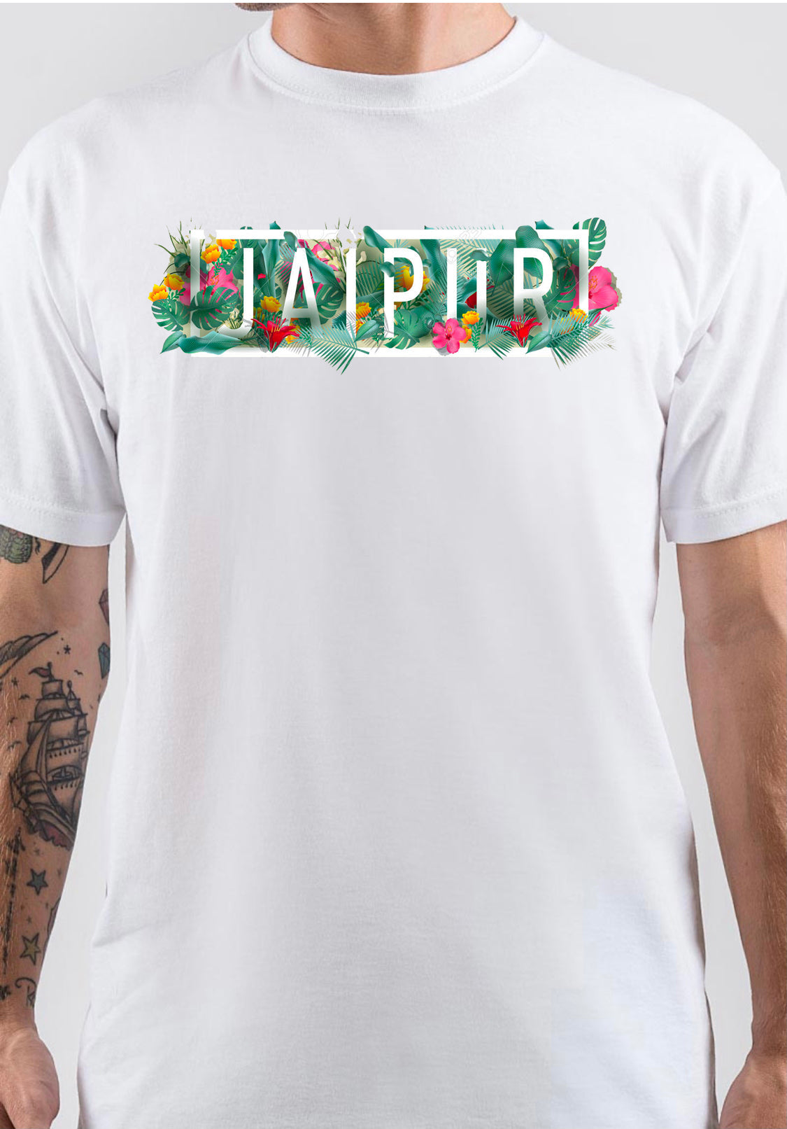 Jaipur White T-Shirt Style001