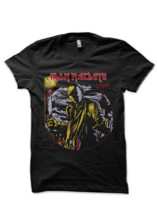 Jason Voorhees-Iron Machete Black T-Shirt