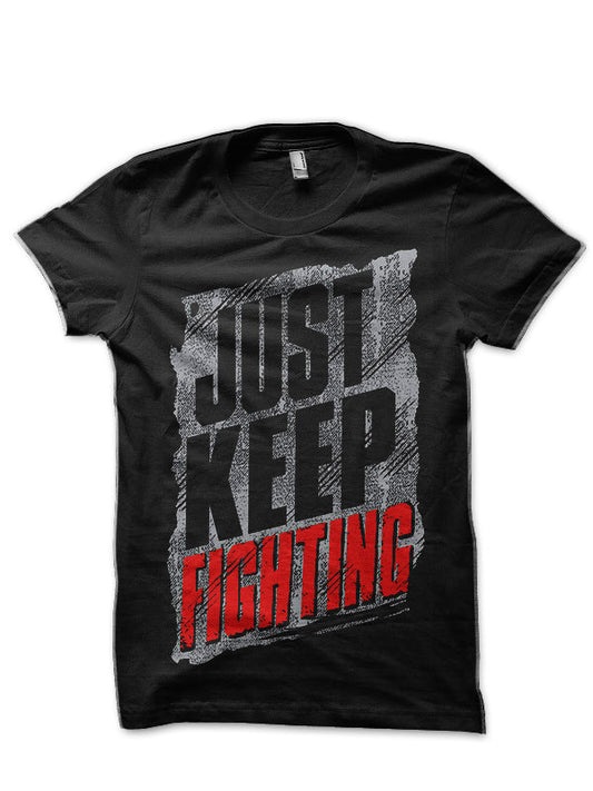 Just Keep Fighting Kevin Owens Black T-Shirt