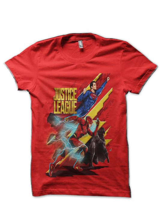 Justice League Red T-Shirt