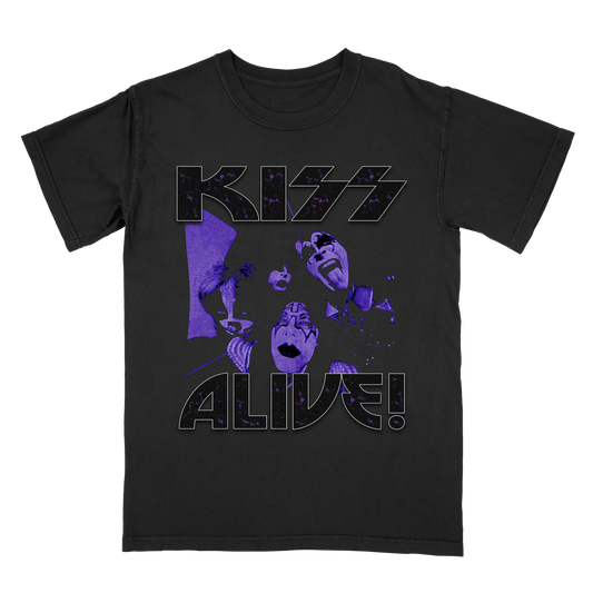 KISS Graphic T-Shirt – Alive Vintage Rock Band Tee – Rare Concert Streetwear for Music Fans