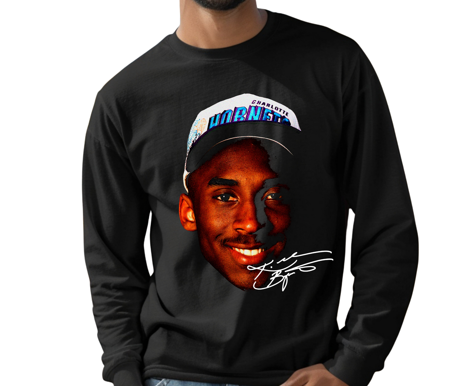Kobe Bryant Graphic Long Sleeve – Draft Day Vintage Basketball Shirt – Rare NBA Streetwear for Fans and Collectors