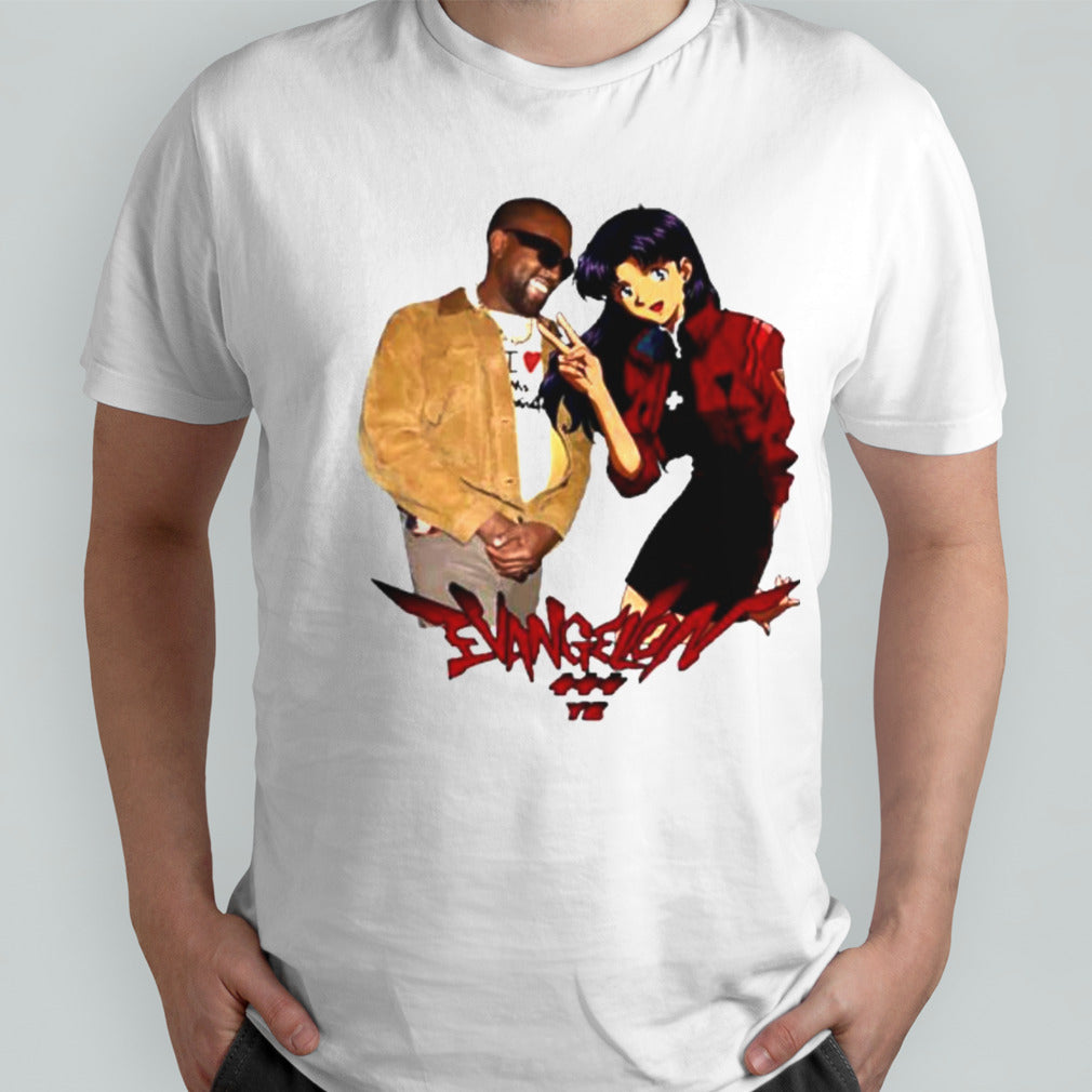 Kanywest Evangelion Misato X Ye shirt