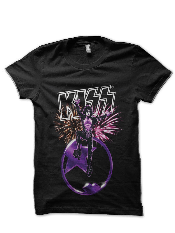 Kiss Band Black T-Shirt Style004