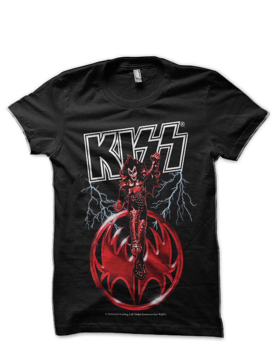 Kiss Band Black T-Shirt Style002