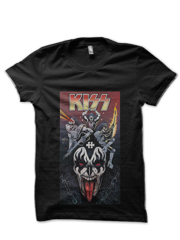 Kiss Band Black T-Shirt
